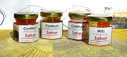 Safran de Polignac. Gamme de confitures et de miels au safran.